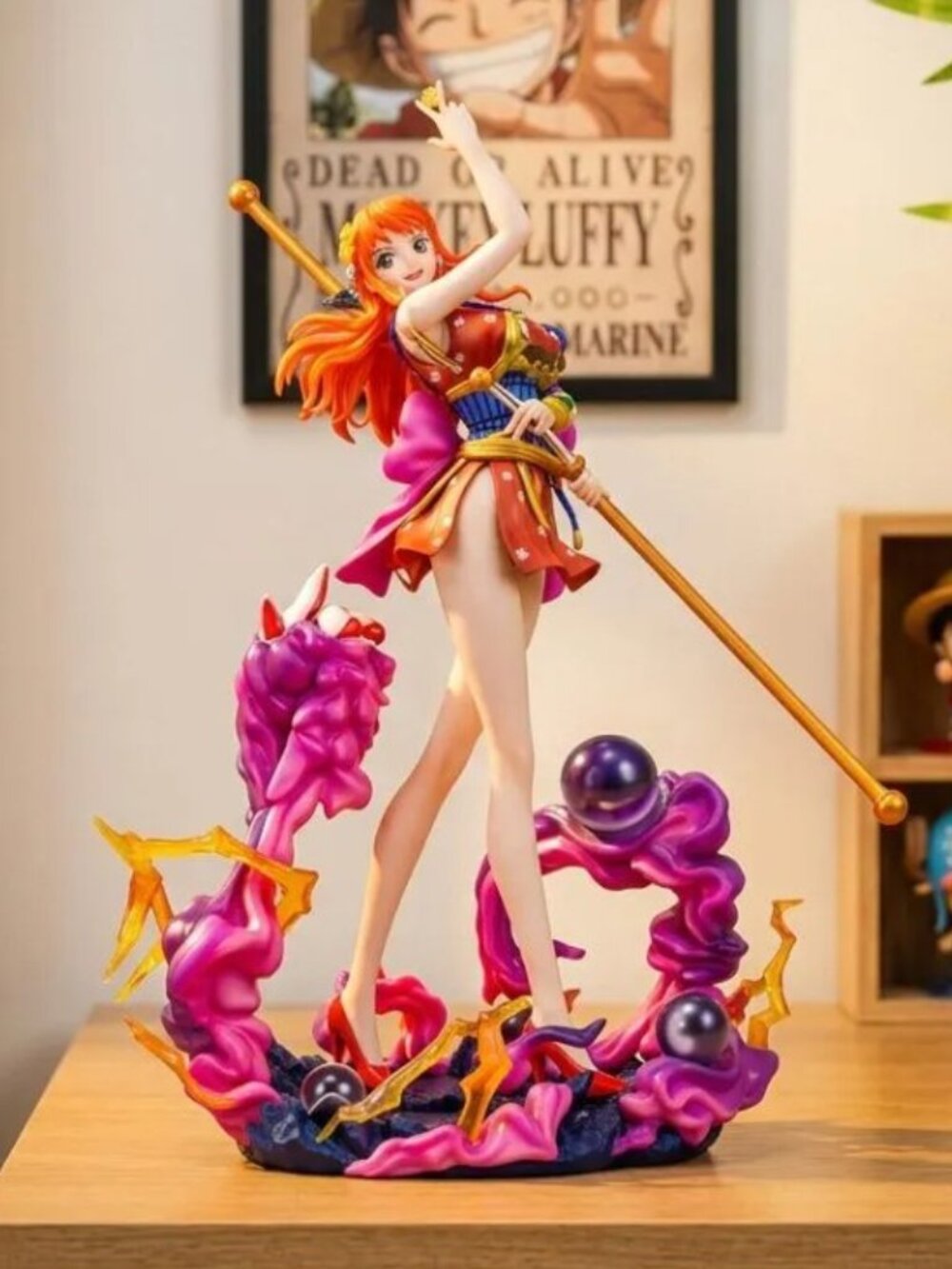 One Piece Nami Figure Statue Ghost Island Warrior Model Collection Gift Toy